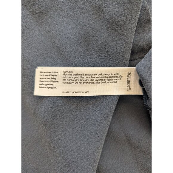 Eileen Fisher Silk Womens Top - Black - Picture 3 of 4